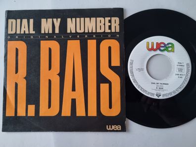 R. BAIS - Dial my number (Radio Version) 7'' Vinyl Germany ITALO DISCO