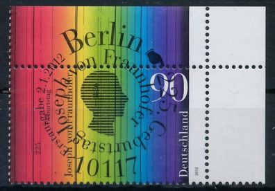 BRD BUND 2012 Nr 2907 ESST zentrisch gestempelt ECKE-ORE XA0D902
