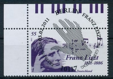 BRD BUND 2011 Nr 2846 ESST zentrisch gestempelt ECKE-OLI XA0DA2E