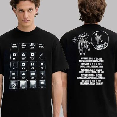 Radiohead Europe Tour 2025 - Unisex T-Shirt / Sweatshirt / Hoodie mit beidseitigem Pr
