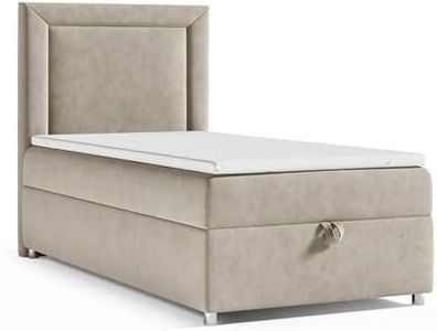 Best For Home Boxspringbett Trinity K-3 - Komfort Topper & 7-Zonen Bonnellmatratze