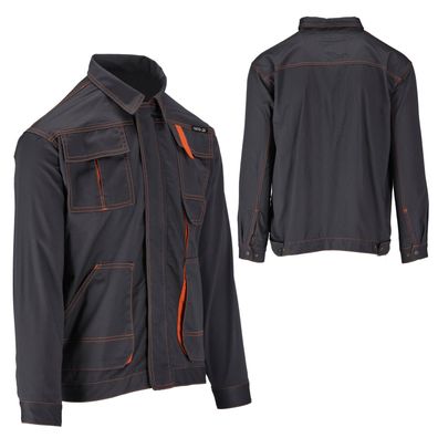 Arbeitsjacke DORIA grau/orange Gr. S-XXL