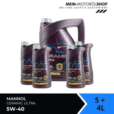 Mannol Ceramic Ultra 5W-40 5 + 4 Liter