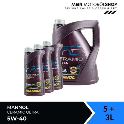 Mannol Ceramic Ultra 5W-40 5 + 3 Liter