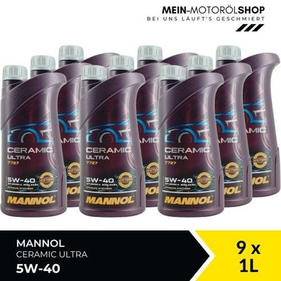 Mannol Ceramic Ultra 5W-40 9x1 Liter
