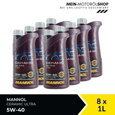 Mannol Ceramic Ultra 5W-40 8x1 Liter