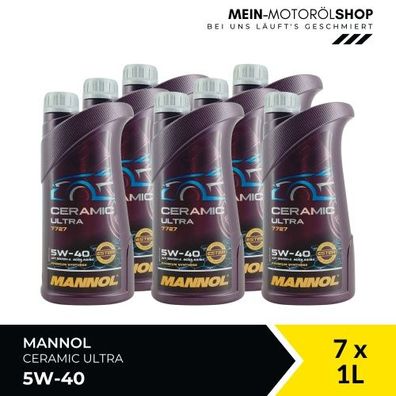 Mannol Ceramic Ultra 5W-40 7x1 Liter
