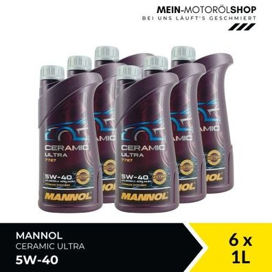 Mannol Ceramic Ultra 5W-40 6x1 Liter
