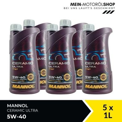 Mannol Ceramic Ultra 5W-40 5x1 Liter
