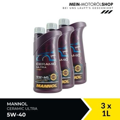Mannol Ceramic Ultra 5W-40 3x1 Liter