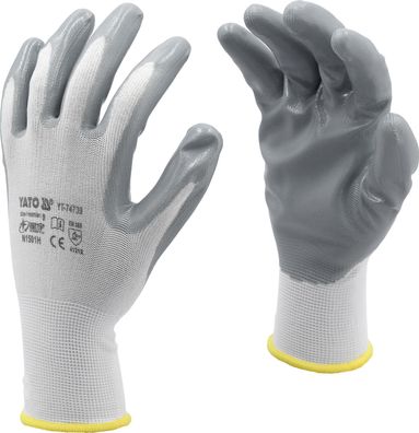 Arbeitshandschuhe, Nylon, Nitril