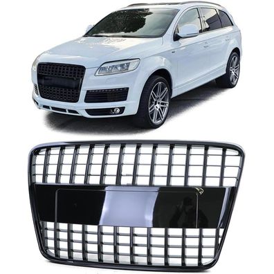 Sport Kühlergrill Wabendesign Schwarz Glanz für Audi Q7 4L Vorfacelift 2005-2009