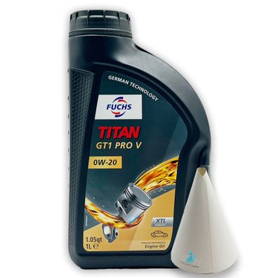 1 L Fuchs Titan GT1 Pro V 0W-20 | VOLVO VCC RBS0-2AE | ACEA C5 | API SP |Motoröl