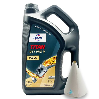 5 L Fuchs Titan GT1 Pro V 0W-20 Motoröl Öl 0W20 | VOLVO VCC RBS0-2AE | Motoröl