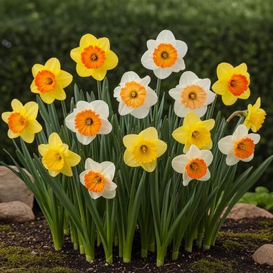 Exotenherz Blumenzwiebeln - Narzisse Narcis Large Cupped Mix in versch. Farben