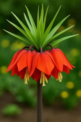 Exotenherz Blumenzwiebeln - Kaiserkrone Fritillaria imperialis rubra ( 5 Stück)