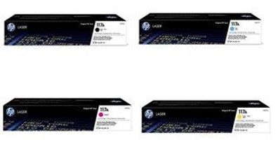 Original HP 117A Toner Set schwarz cyan magenta gelb 4 Stück
