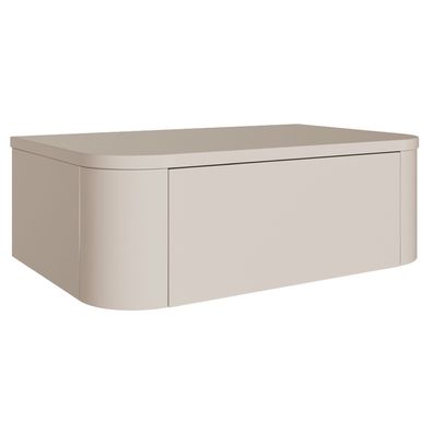 Selsey Luvio - 2-er Set Wandhängender Nachttisch mit Schubladen, 59 cm, Kaschmirgrau