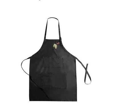 Färbeschürze Comair Gold Design schwarz