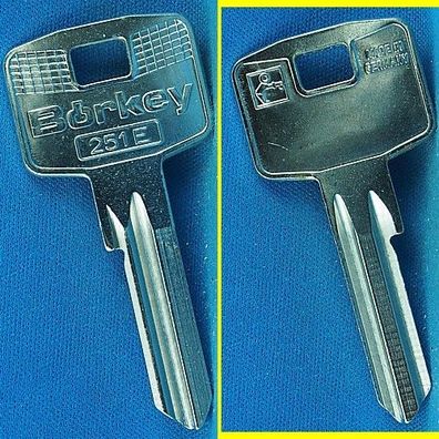 Schlüsselrohling Börkey 251E für verschiedene Cisa, Abus, JPM Profilzylinder