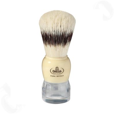 Omega Rasierpinsel reine borste 81054 elfenbein optik