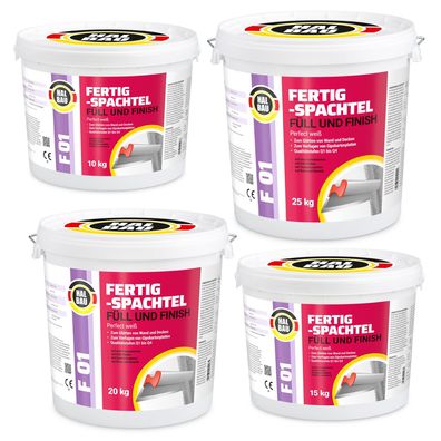 Fertigspachtel 10-100Kg Füll Finish Fugenspachtel Innen Tiefengrund Rollspachtel F01