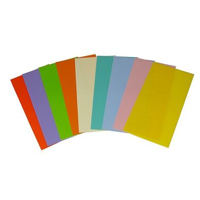 Pastell Verzierwachsplatte 10 x 20cm 10 Platten farbig sort