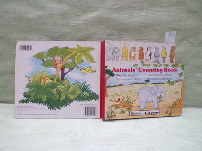 Animals Counting Book Brimax 1992 Lesley Blackman Großdruck Registerbilderbuch