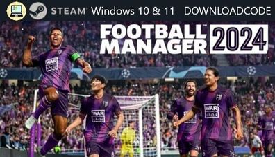 NEU PC Computer Spiel Fußball Manager 2024 für Windows 10 11 STEAM Download Key