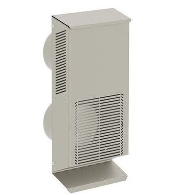 Kermi x-well Wetterschutzgitter, doppelt NW 125, senkrecht, RAL9016 - Y2401125005K