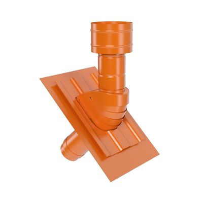 Kermi x-well Universal-Dachpfanne NW125 mit Dachhaube, naturrot - Y2402125008K