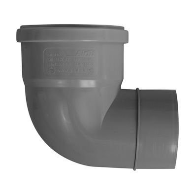 airfit Winkel-Reduzieradap. Muffe DN110Spitzende 90, 87,5 Grad aus PP