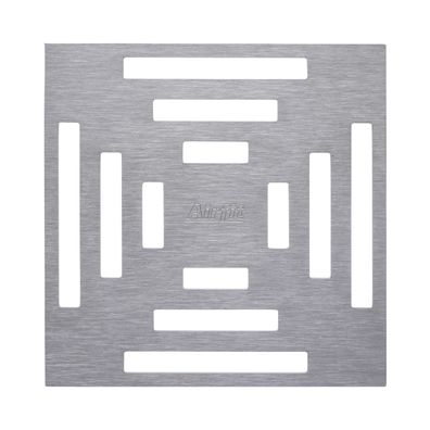 airfit Design Edelstahlrost "Zentriert" 2mm gebürstet, aufliegend, für 60202BA
