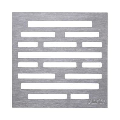 airfit Design Edelstahlrost "Rechtecke" 2mm gebürstet, aufliegend, für 60202BA