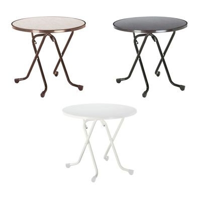 Best Dublin Dinning Tisch Gartentisch Beistelltisch Balkontisch rund 80 x 73 cm