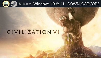 NEU PC Computer Spiel Sid Meiers Civilization 6 für Windows 10 11 STEAM Code Key