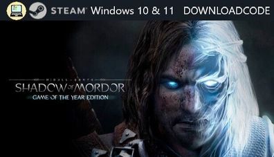 NEU PC Computer Spiel Mittelerde Mordors Schatten für Windows 10 11 STEAM Code