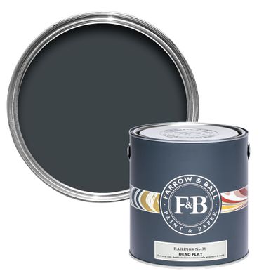Farrow & Ball Dead Flat - robuste matte Wandfarbe mit 2% Glanz 5 Liter