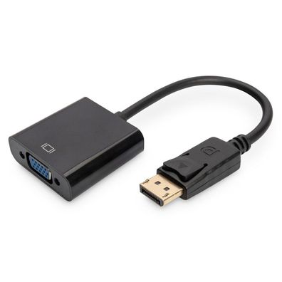 Digitus Adapter / Konverter DisplayPort > VGA HD15 (schwarz, 15cm )