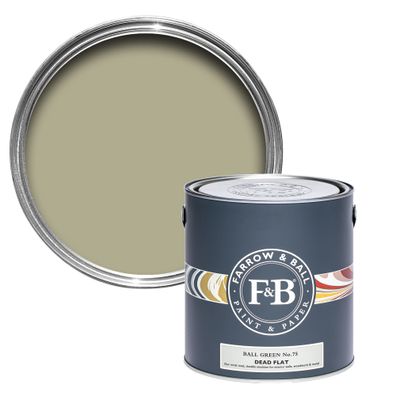 Farrow & Ball Dead Flat - robuste matte Wandfarbe mit 2% Glanz 5 Liter