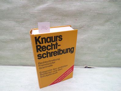 Knaurs Rechtschreibung Fremdwörter Grammatik Schulgebrauch 1981