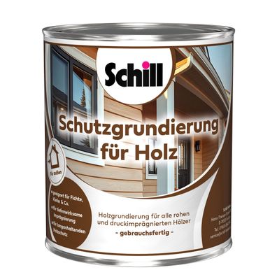 Schill Schutzgrundierung für Holz 0,75 Liter