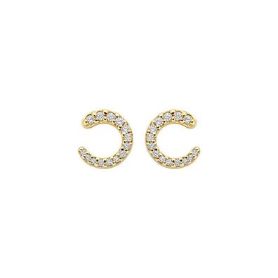 Ohrstecker - Gelbgold 585 14K - Zirkonia