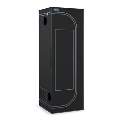 NovaGrove Growzelt 60x60x180cm 1680D Sichtfenster & Bodenwanne A06/A09/A12