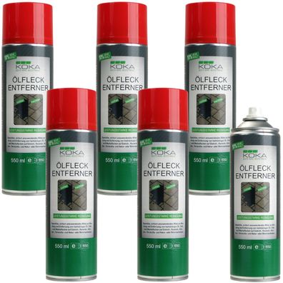 6x KOKA Ölfleck-Entferner Spray Öl Fleckentferner Bindemittel Ölfleckentferner