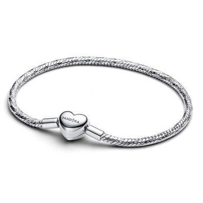 Armband 20 - Silber - Schlangenband mit Herz