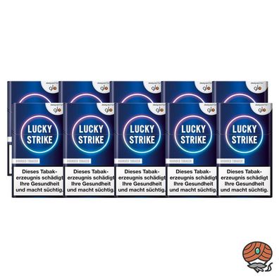 Lucky Strike for glo Rounded Tobacco - 10 x Tabak Sticks à 20 Stück