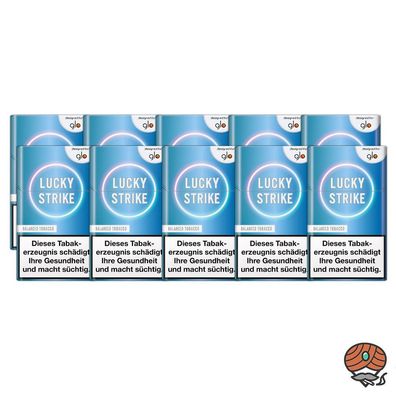 Lucky Strike for glo Balanced Tobacco - 10x Tabak Sticks à 20 Stück