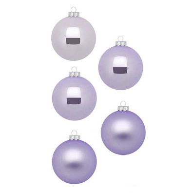 Weihnachtskugeln 20 Stk 6 cm Dreamy Lilac