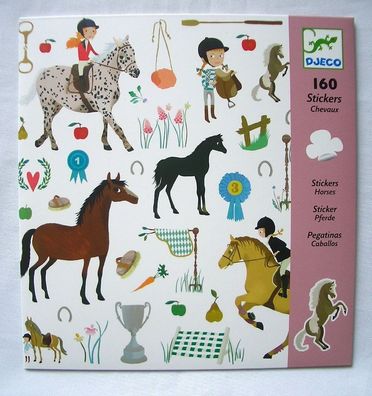 DJECO*Kinder*160 * Deko*Sticker*Aufkleber*Pferd*Reitesport*Reiten*